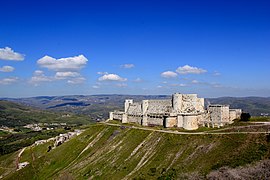 Le Krak des Chevaliers dans l'ouest de la Syrie.