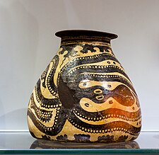 A Minoan vase featuring an octopus.