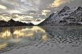 Schwarzes Eis auf dem Lago Bianco 2016