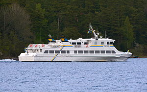 M/S Värmdö på väg mot Sandhamn.