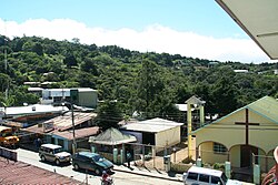 Main commercial street in Santa Elena, the hub of Monteverde.