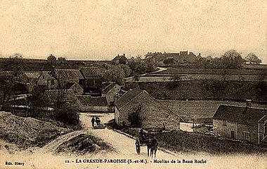 Les deux moulins de la Basse Roche aux environs de 1900