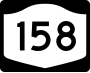 New York State Route 158 marker