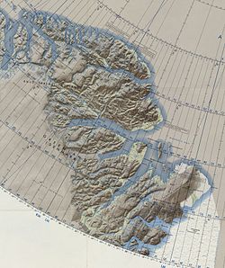 Map of Greenland section.