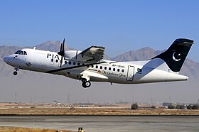 AP-BHO, l'appareil impliqué dans l'accident, ici à l'aéroport international de Quetta en janvier 2011.
