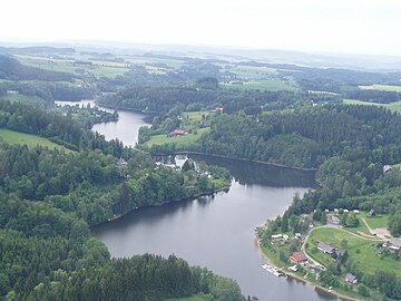 Le réservoir de Pastviny.