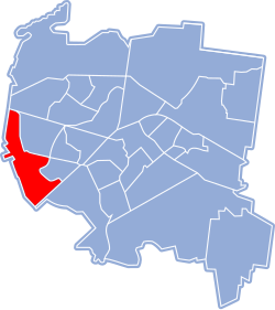 Location of Zielone Wzgórza within Białystok