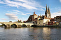The Stone Bridge and Cathedral St. Peter of Regensburg (UNESCO world heritage)