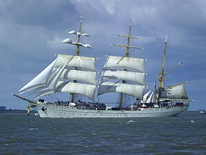 Le Gorch Fock II (voilier-école de la marine allemande)