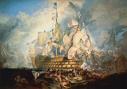 The Battle of Trafalgar by J. M. W. Turner, 1822-24