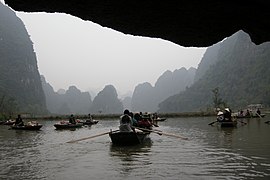 Sortie d'une grotte.