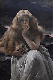 Sarah Bernhardt as Maria Magdalena (1887) by Alfred Stevens