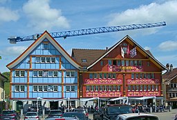 Byggnader i centrala Appenzell