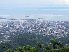 Cebu downtown, capitol view from Tops Lookout