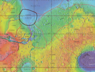 Chryse Planitia Map Relative