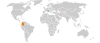 Location map for Colombia and San Marino.