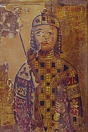 David IV on 12th century icon at Saint Catherine's Monastery