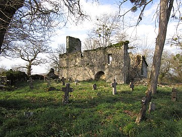 Église Saint-Sébastien et son cimetière à Arros