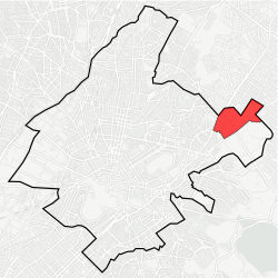 Location within municipality of Athens