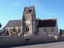 The church in Tournai-sur-Dive
