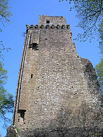 Façade sud avec descentes des latrines