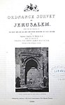 Front page of the Ordnance Survey of Jerusalem