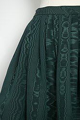 Green Poplin Skirt by Sybil Connolly- Details-