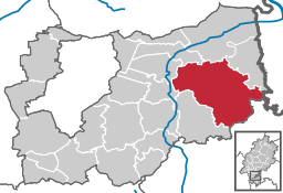 Läget för Groß-Umstadt i Landkreis Darmstadt-Dieburg