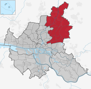 Lage des Bezirks in Hamburg