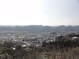 山頂より飯能市街を望む