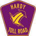 Hardy Toll Road marker