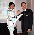 An electrically powered exoskeleton suit currently in development by Tsukuba University of Japan