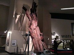 Wreckage from the September 11 attacks on New York's World Trade Center