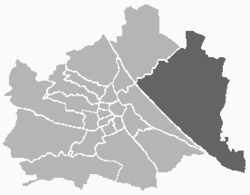 Location of the district within Vienna