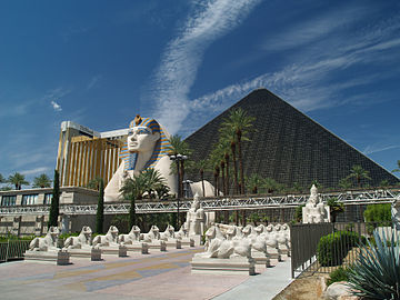 Mixed with Postmodernism - Luxor Hotel and Casino in Las Vegas, by Veldon Simpson and Perini Building Company, 1992–1993[30]