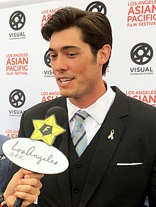 Matt William Knowles being interviewed at the Los Angeles Asian Pacific Film Festival on April 27, 2017 at the Egyptian Theatre in Hollywood, California, USA