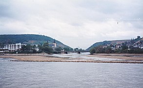 Nahemündung bei Niedrigwasser