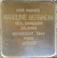 Stolperstein für Karoline Bernheim