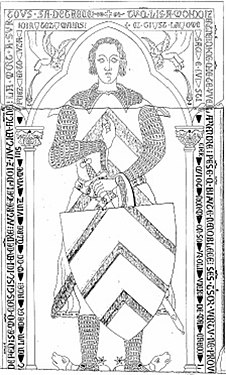Olivier Ier de Machecoul (1231-1279) (d’après un dessin du « Bulletin de la société archéologique de Nantes » de 1859).