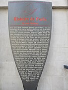 Panneau Histoire de Paris.