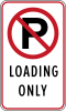 No parking, loading only