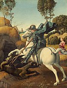 Raphael, Saint George and the Dragon, 1506