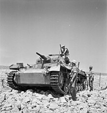 Photograph if a German Panzer III tank