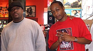 AMG (left) and DJ Quik (right)