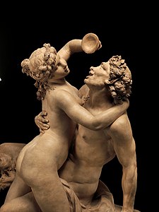 The intoxication of wine by Claude Michel (Clodion), terracotta, 1780s–1790s