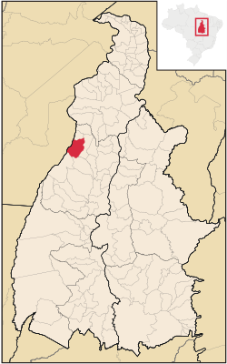 Localização de Couto Magalhães no Tocantins