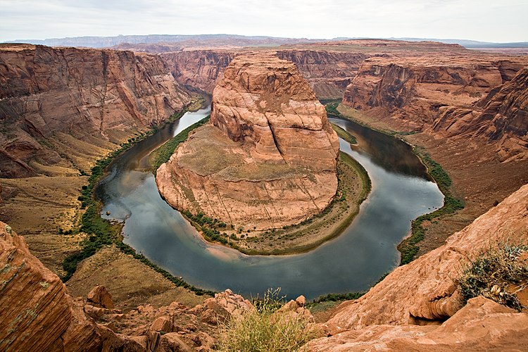Horseshoe bend on the Colorado river. Show another