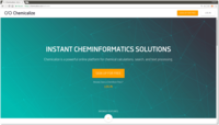 Welcome page of Chemicalize