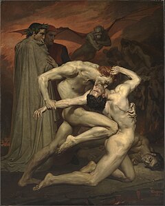 Dante and Virgil in Hell, by William-Adolphe Bouguereau