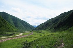 秦許郷の渓谷風景